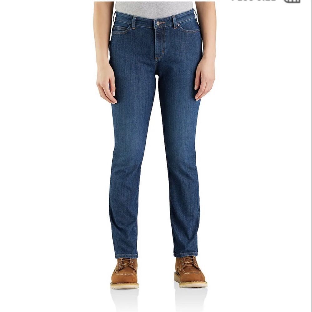 NEW WITH TAGS WOMEN’S CARHARTT RELAXED FIT STRAIGHT LEG JEANS SIZE 12